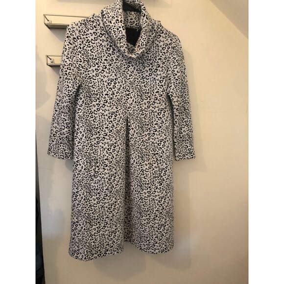 Tyler Boe Women's KIM Cheetah Leopard Animal Print Cowl Neck Dress Small - Picture 1 of 6